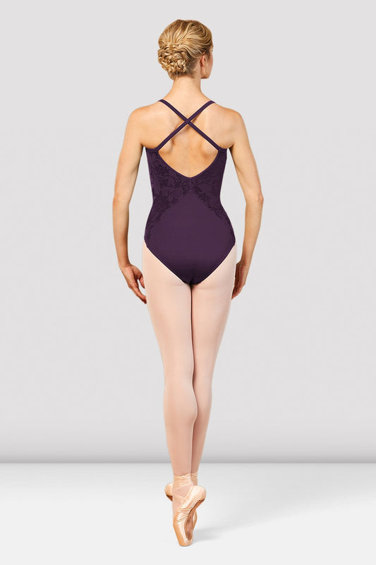 Bloch Dove Floral Mesh Camisole X Back Leotard