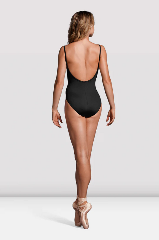 Mirella Black Twist Camisole Leotard - MB7228