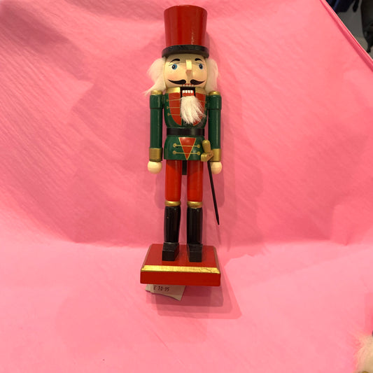 Gisela Graham 26cm Painted wood Nutcracker