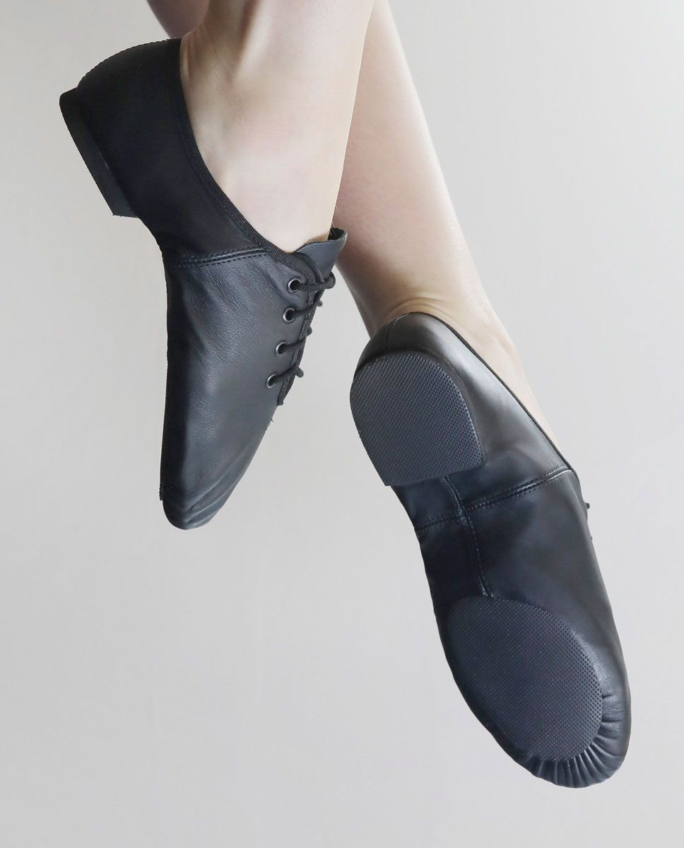 So Danca Split Sole Leather Lace up Jazz Shoe