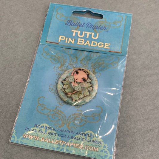 Ballet Papier Green Tutu Pin badge