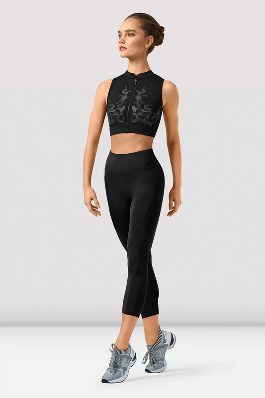 Bloch Rayna Z9345 Zip Front Crop Top